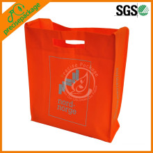 promotional die cut handle shoulder bag with long handle